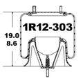 Goodyear Air Spring - 1R12-303 - Dayton Air Suspension