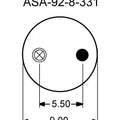 Goodyear Air Spring - 1R12-532 Goodyear