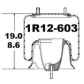 Goodyear Air Spring - 1R12-603 - Dayton Air Suspension