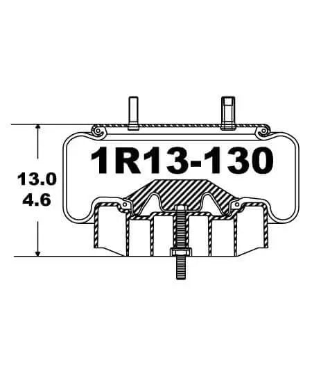 Goodyear Air Spring - 1R13-130 - Dayton Air Suspension