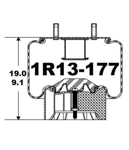 Goodyear Air Spring - 1R13-177 - Dayton Air Suspension
