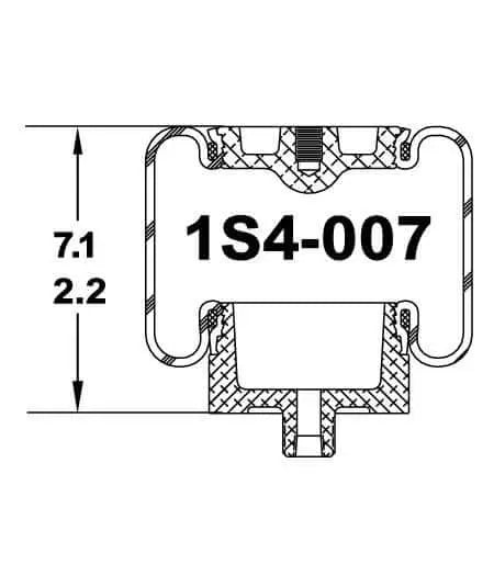 Goodyear Air Spring - 1S4-007 Goodyear