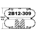 Goodyear Air Spring - 2B12-309 Goodyear