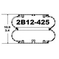 Goodyear Air Spring - 2B12-425 Goodyear