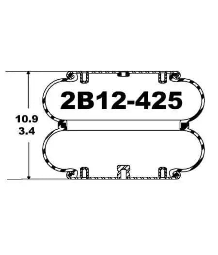 Goodyear Air Spring - 2B12-425 Goodyear