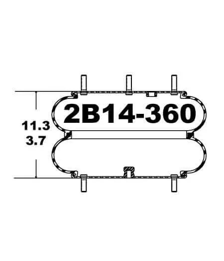 Goodyear Air Spring - 2B14-360 Goodyear