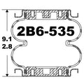 Goodyear Air Spring - 2B6-535 Goodyear