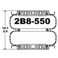 Goodyear Air Spring - 2B8-550 - Dayton Air Suspension