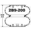Goodyear Air Spring - 2B9-200 Goodyear