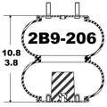 Goodyear Air Spring - 2B9-206 Goodyear