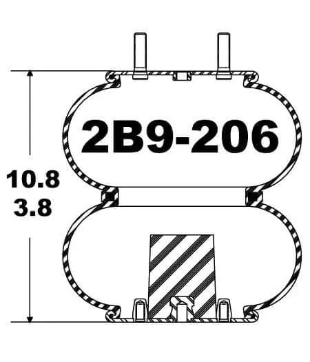 Goodyear Air Spring - 2B9-206 Goodyear