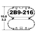 Goodyear Air Spring - 2B9-216 Goodyear