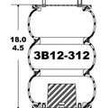 Goodyear Air Spring - 3B12-312 Goodyear