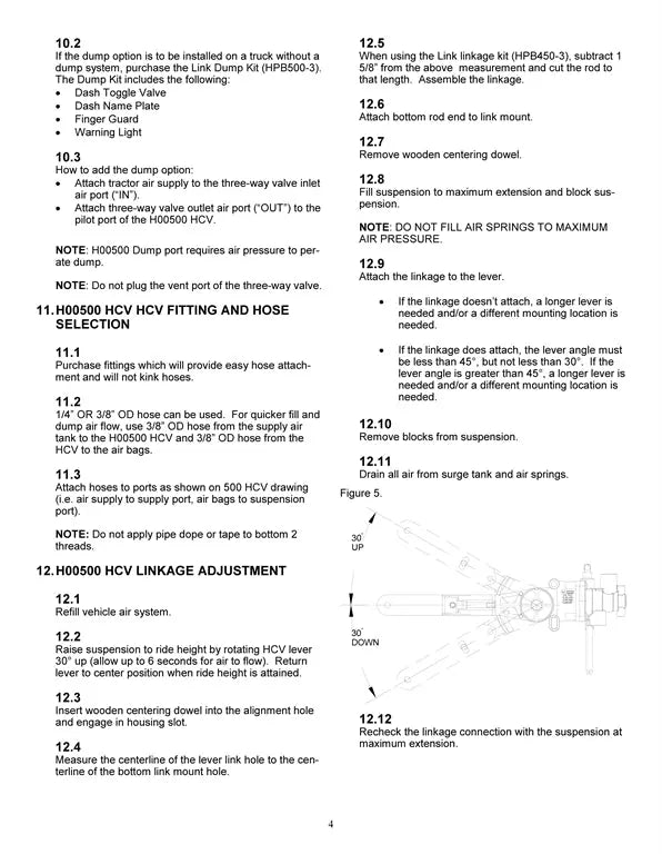 Hadley (LINK) Height Control Valve - H00500DC Hadley/Link