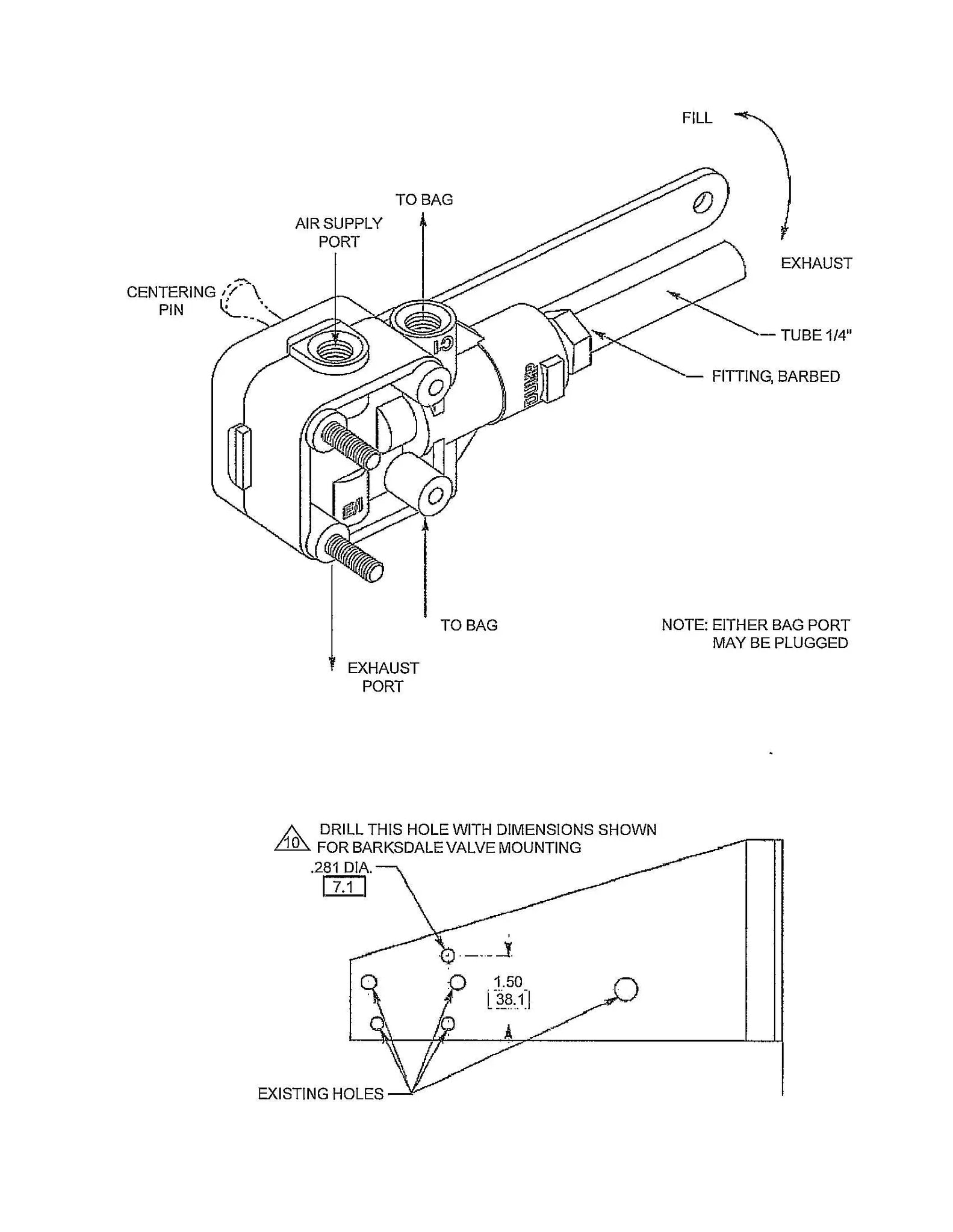 Barksdale Height Control Valve - KD2360 Barksdale