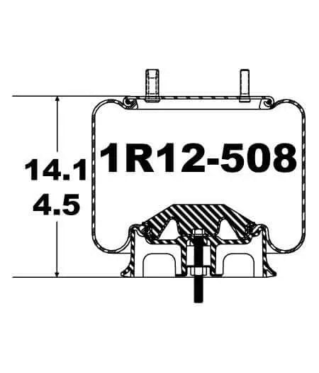 Goodyear Air Spring - 1R12-508 - Dayton Air Suspension