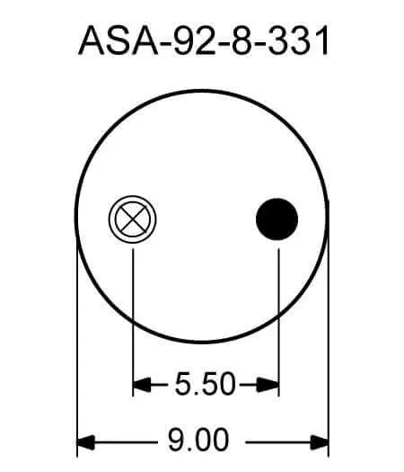 Goodyear Air Spring - 1R12-532 Goodyear