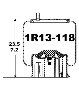 Goodyear Air Spring - 1R13-118 - Dayton Air Suspension