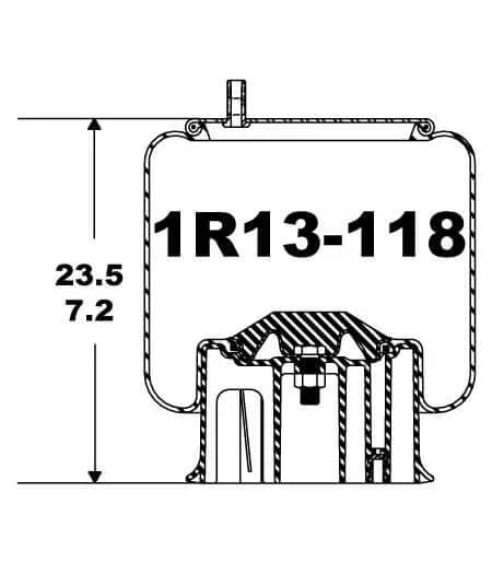 Goodyear Air Spring - 1R13-118 - Dayton Air Suspension