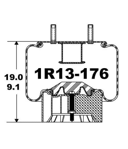 Goodyear Air Spring - 1R13-176 - Dayton Air Suspension