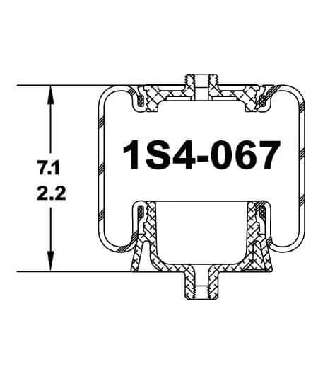 Goodyear Air Spring - 1S4-067 Goodyear
