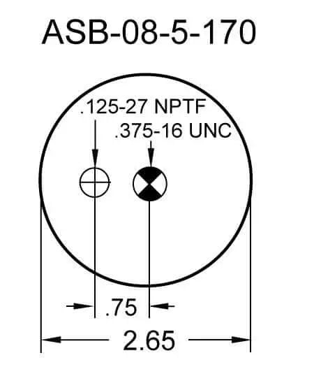 Goodyear Air Spring - 1S4-123 Goodyear