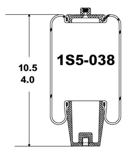 Goodyear Air Spring - 1S5-038 Goodyear