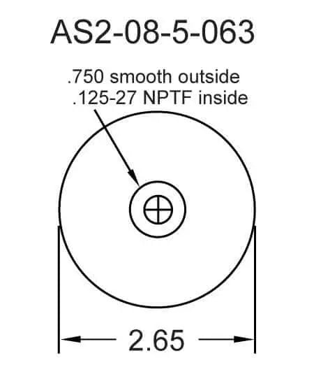 055 Spring Goodyear Air Spring - 1S5-055 - Dayton Air Suspension