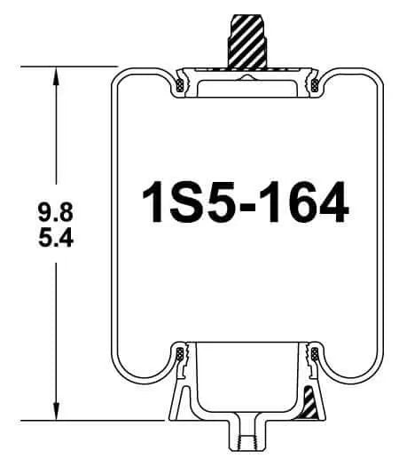 Goodyear Air Spring - 1S5-164 Goodyear