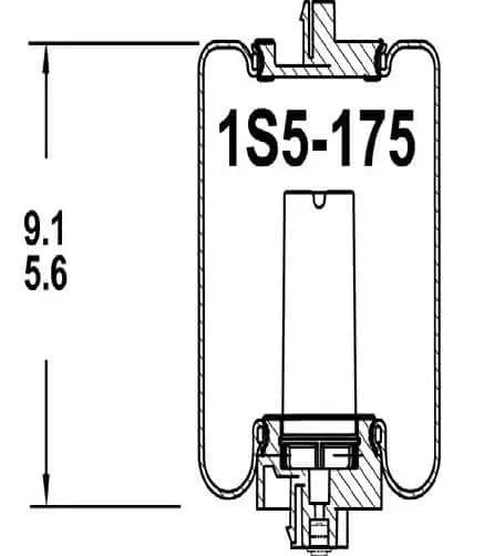 Goodyear Air Spring - 1S5-175 Goodyear