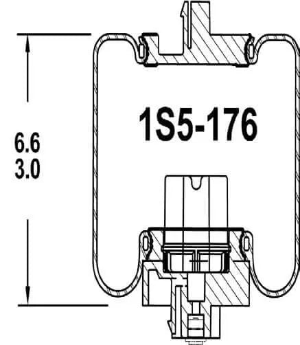 Goodyear Air Spring - 1S5-176 Goodyear
