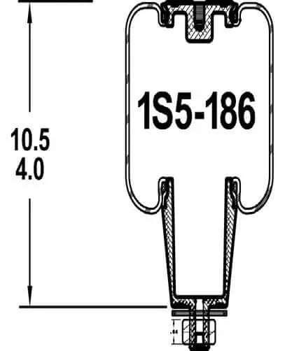 Goodyear Air Spring - 1S5-186 Goodyear