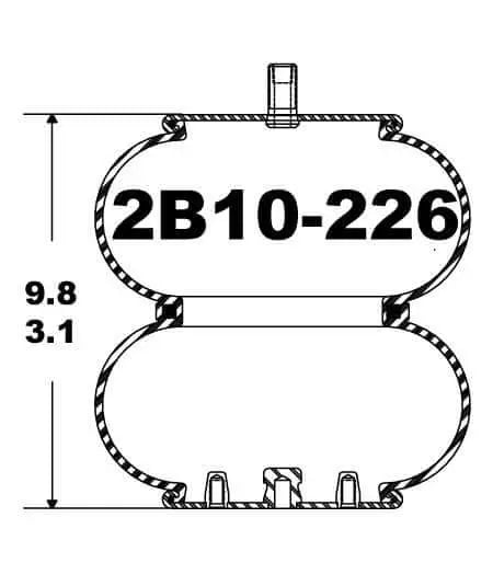 Goodyear Air Spring - 2B10-226 Goodyear