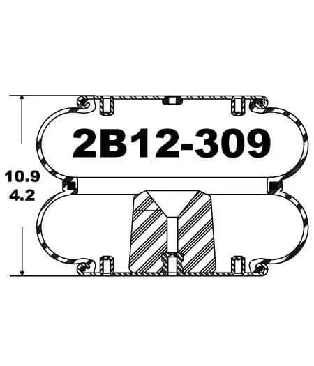 Goodyear Air Spring - 2B12-309 Goodyear