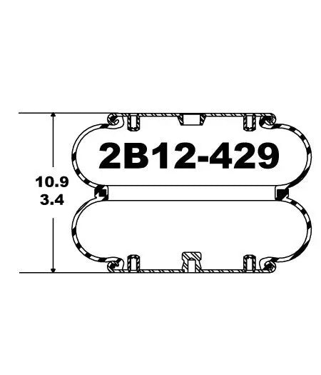 Goodyear Air Spring - 2B12-429 Goodyear