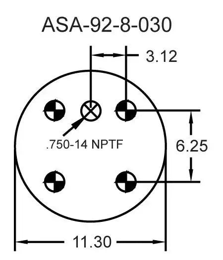 Goodyear Air Spring - 2B14-363 Goodyear
