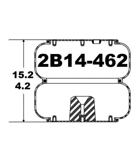 Goodyear Air Spring - 2B14-462 Goodyear