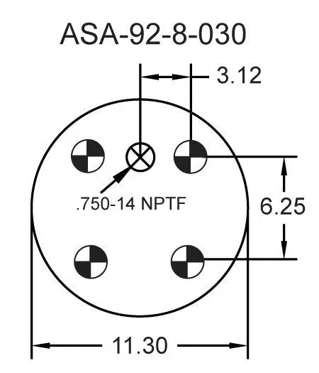 Goodyear Air Spring - 2B14-462 Goodyear