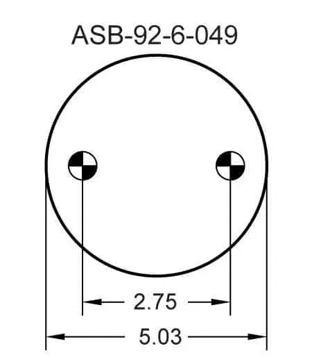 Goodyear Air Spring - 2B8-550 Goodyear