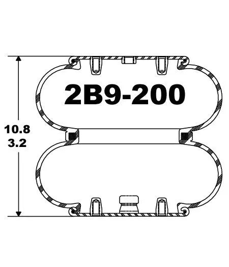 Goodyear Air Spring - 2B9-200 Goodyear