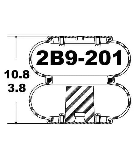 Goodyear Air Spring - 2B9-201 Goodyear