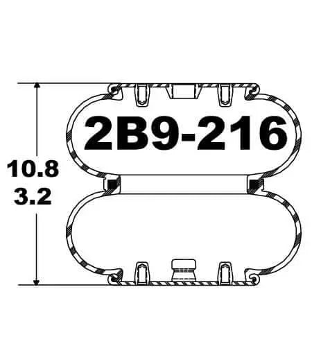Goodyear Air Spring - 2B9-216 Goodyear