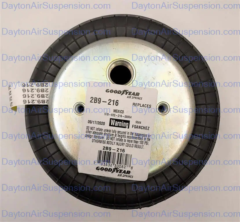 Goodyear Air Spring - 2B9-216 - Dayton Air Suspension