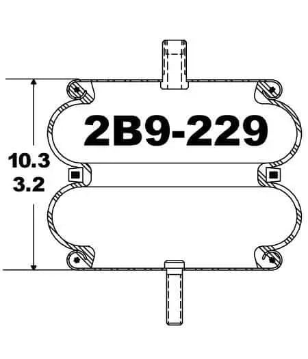 Goodyear Air Spring - 2B9-229 Goodyear