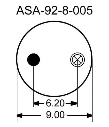 CSDEX Air Suspension Air Bag Strut – Fits Hendrickson Goodyear 3B12-312, W01-358-8033