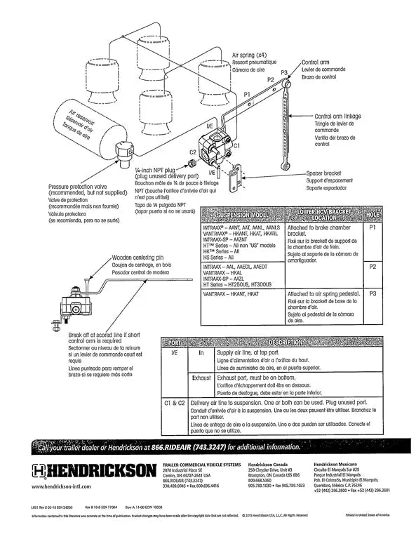 Hendrickson Height Control Valve - VS227 - Dayton Air Suspension
