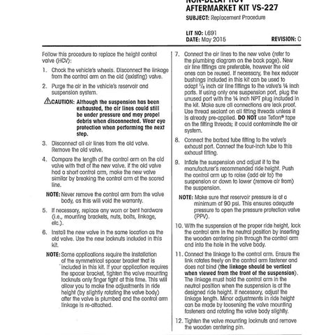 Cab Height Control Valves (HCV) - Dayton Air Suspension - Dayton Air ...