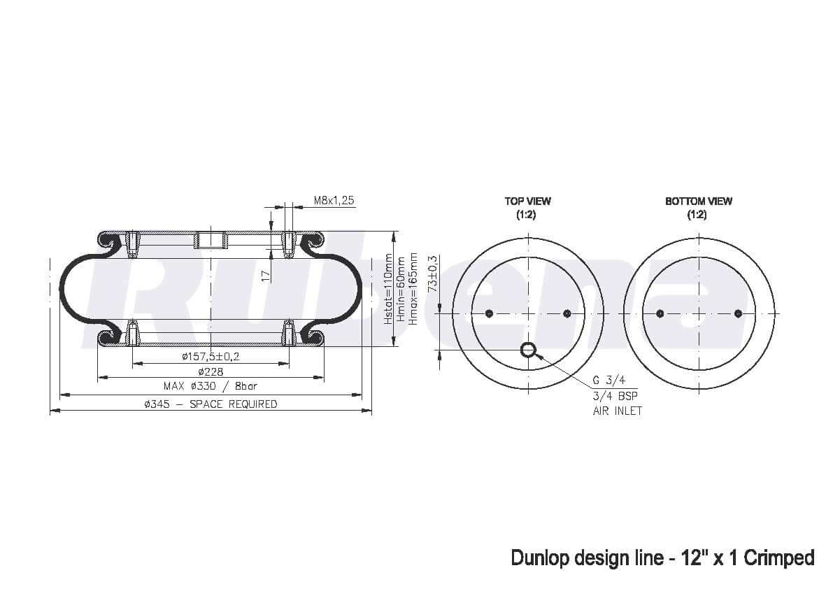 Rubena Air Spring - 12X1