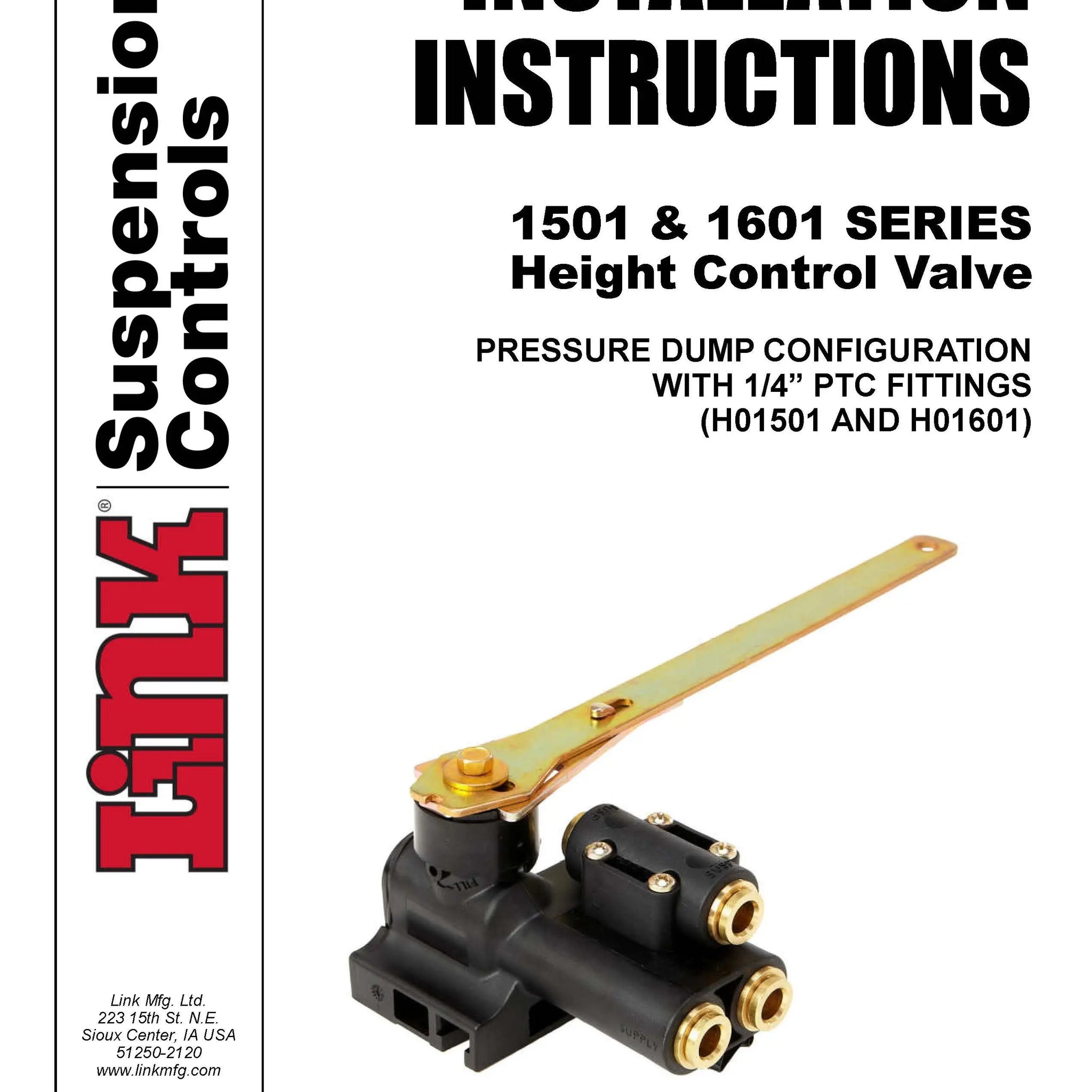 Hadley (LINK) Height Control Valve - H01501PUD Hadley/Link