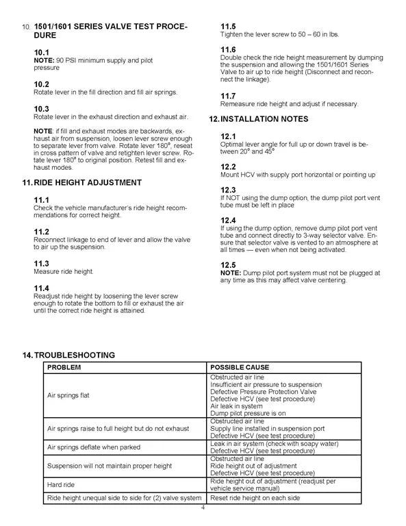 Hadley (LINK) Height Control Valve - H01501PUD Hadley/Link